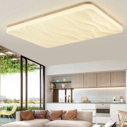 Japanse acryl plafondlamp rechthoekige gegolfde plafondlamp