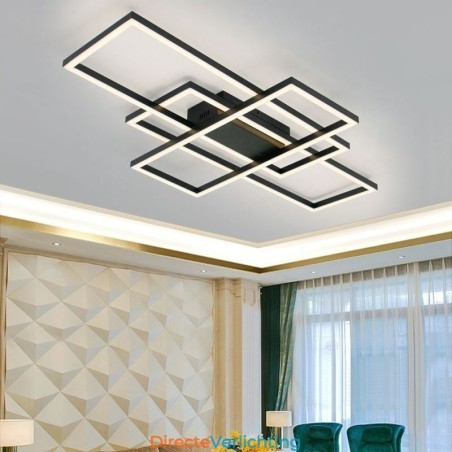 Moderne plafondlamp Geometrische vierkante plafondlamp Moderne plafondlamp Geometrische vierkante plafondlamp