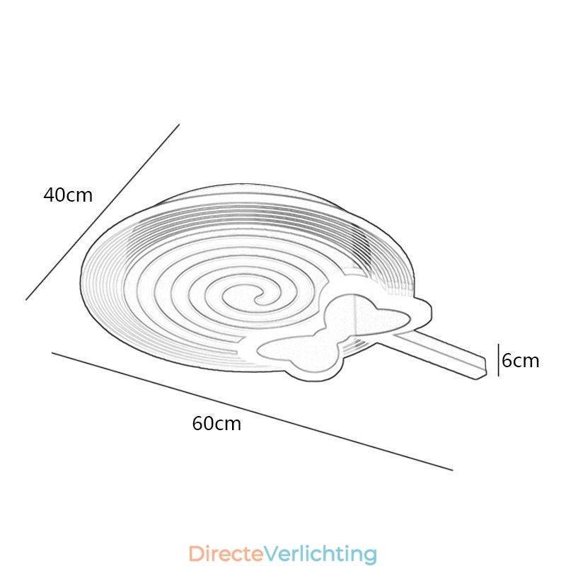 Moderne plafondlamp Lollipop plafondlamp kinderen