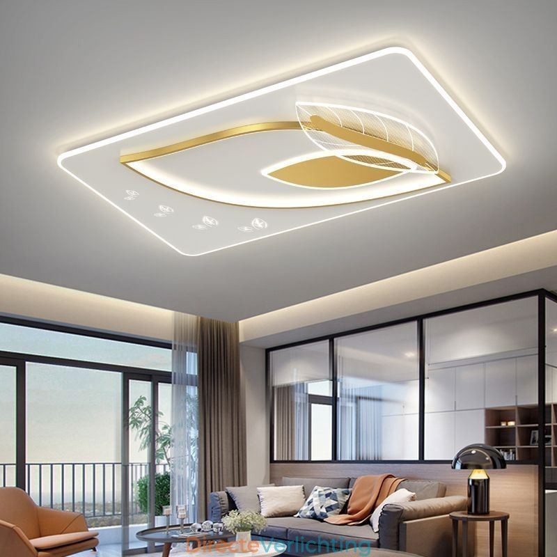 Luxe Plafondlamp Creatief Bladontwerp Plafondlamp
