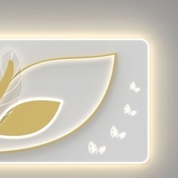 Luxe Plafondlamp Creatief Bladontwerp Plafondlamp