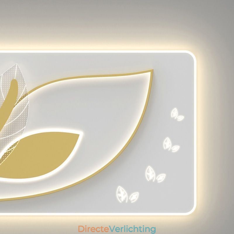 Luxe Plafondlamp Creatief Bladontwerp Plafondlamp
