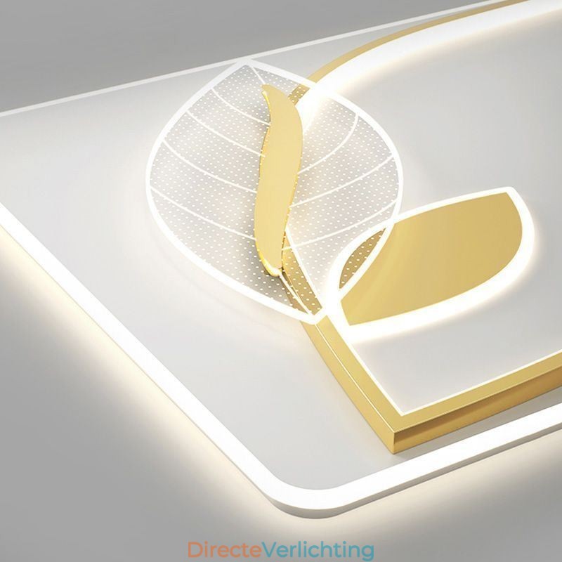 Luxe Plafondlamp Creatief Bladontwerp Plafondlamp
