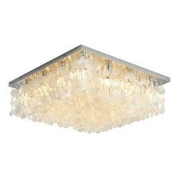 Moderne witte schelp plafondlamp inbouw kroonluchter
