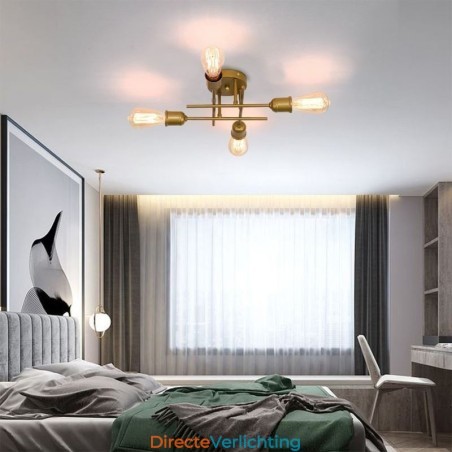 Plafondlamp met 4 fittingen voor inbouw Plafondlamp met 4 fittingen voor inbouw