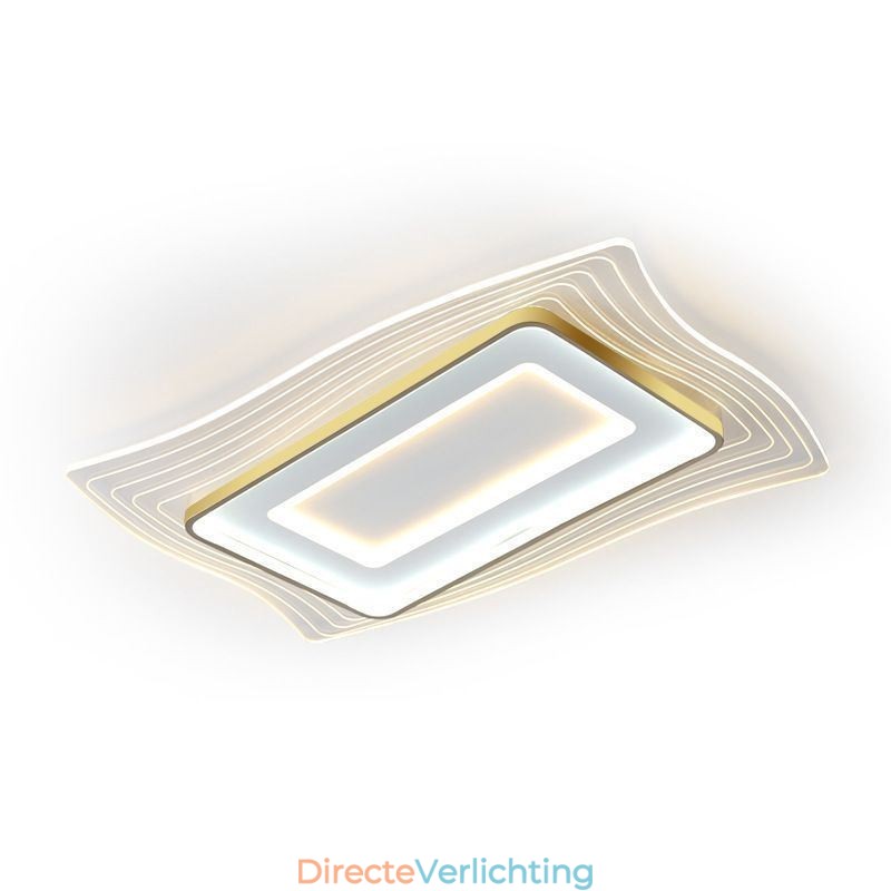 Moderne plafondlamp, inbouw, vierkante plafondlamp