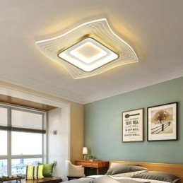 Moderne plafondlamp, inbouw, vierkante plafondlamp