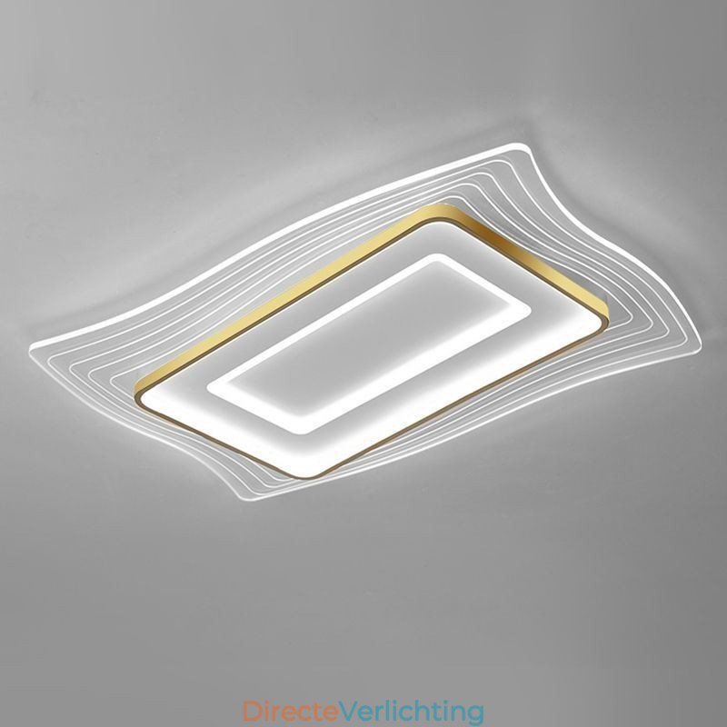 Moderne plafondlamp, inbouw, vierkante plafondlamp