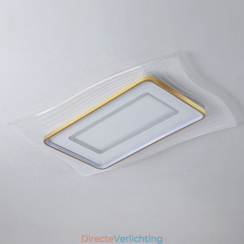 Moderne plafondlamp, inbouw, vierkante plafondlamp