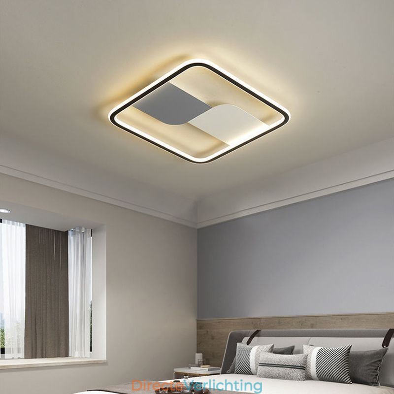 Plafondlamp met ronde inbouwmontage, plafondlamp met ronde inbouwmontage