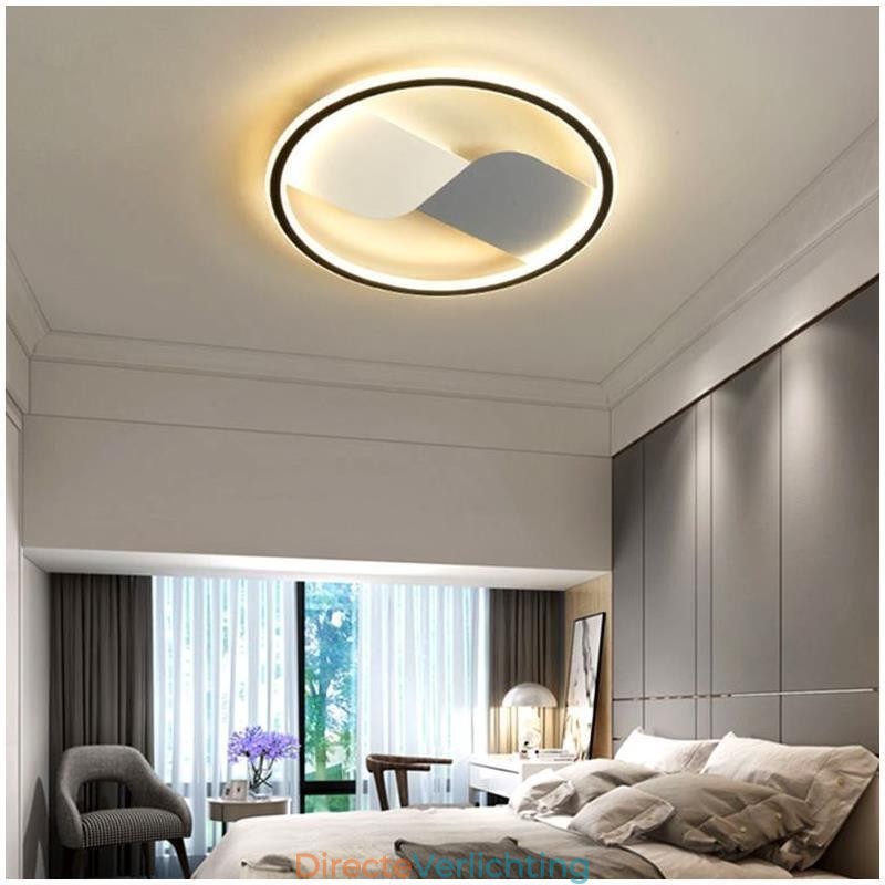 Plafondlamp met ronde inbouwmontage, plafondlamp met ronde inbouwmontage
