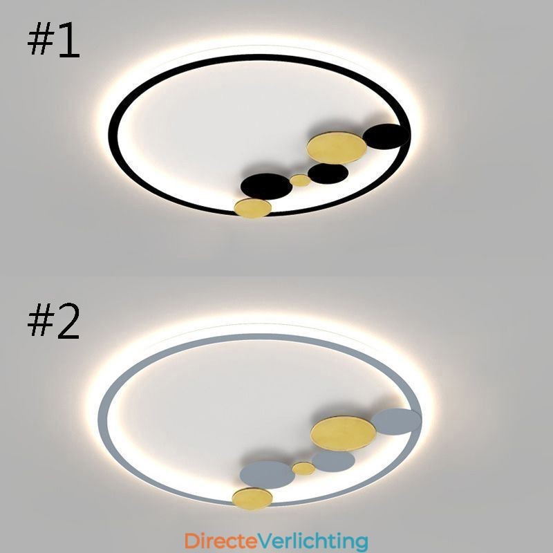 Plafondlampen met inbouwspots