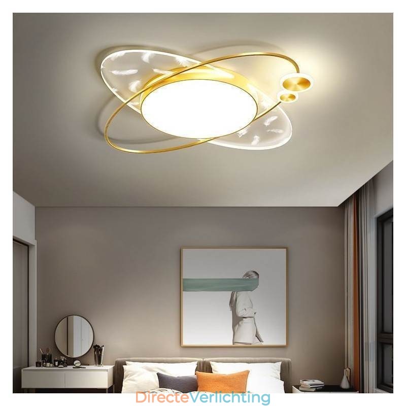 Plafondlamp Moderne plafondlamp met planeetvorm