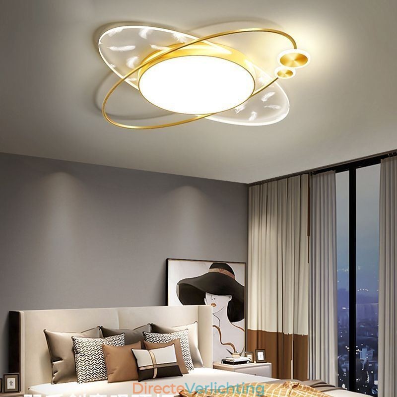Plafondlamp Moderne plafondlamp met planeetvorm