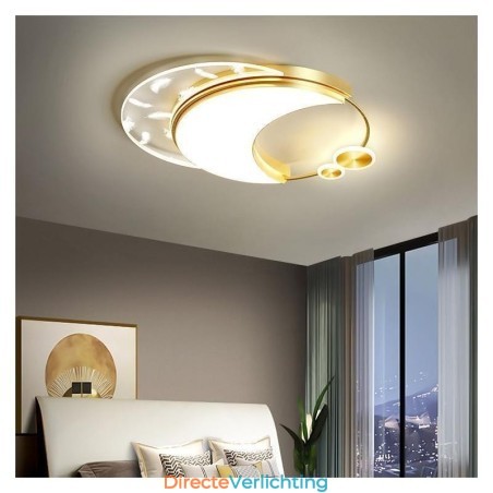 Moderne plafondlamp in maanvorm Moderne plafondlamp in maanvorm