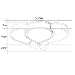 Moderne plafondlamp met plafondlamp in de vorm van een ballon