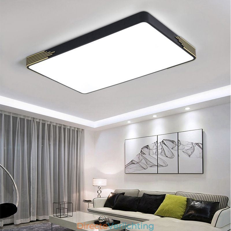 Moderne plafondlamp met rechthoekige plafondlamp
