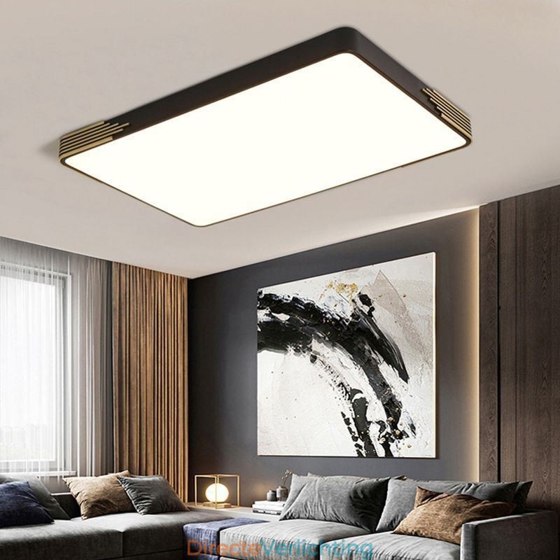 Moderne plafondlamp met rechthoekige plafondlamp