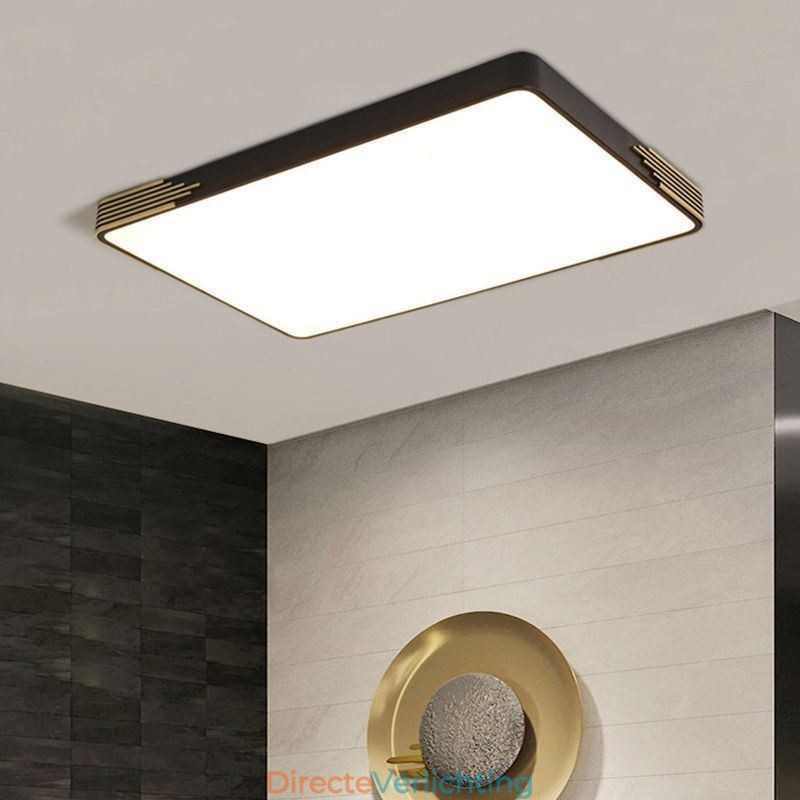 Moderne plafondlamp met rechthoekige plafondlamp