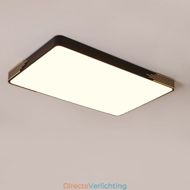Moderne plafondlamp met rechthoekige plafondlamp