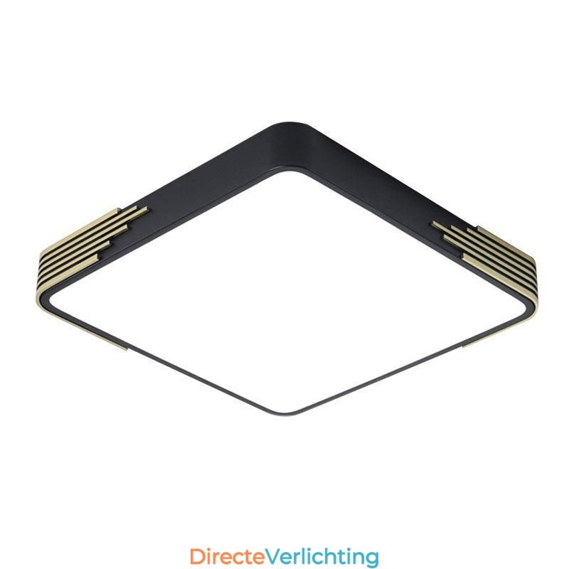 Moderne plafondlamp met inbouwmontage, vierkante plafondlamp