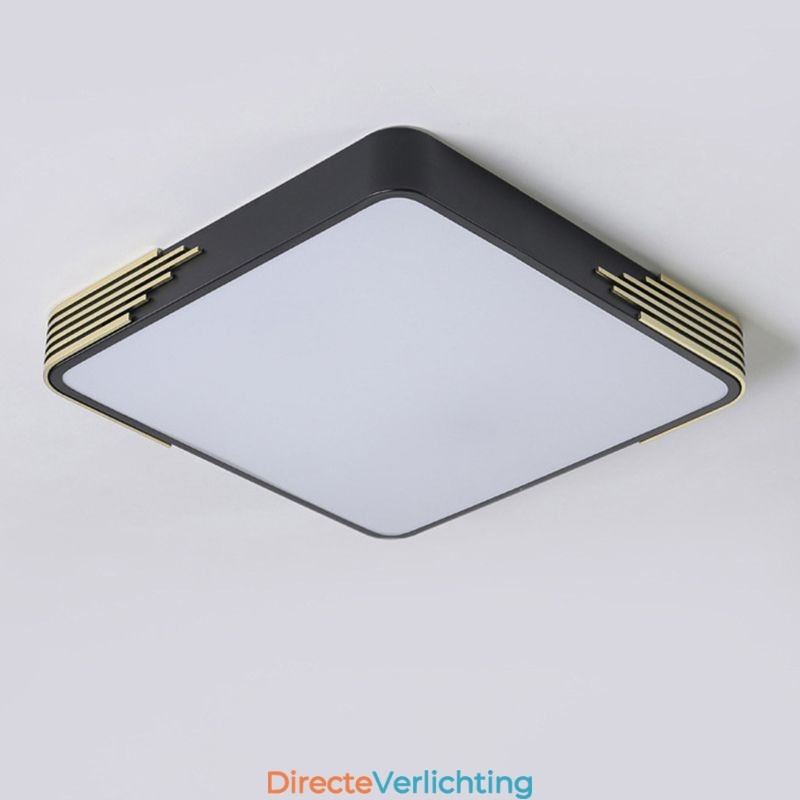Moderne plafondlamp met inbouwmontage, vierkante plafondlamp