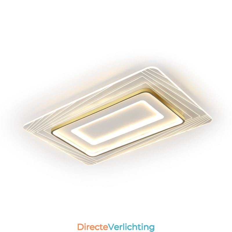 Rechthoekige plafondlamp met inbouwmontage Minimalistische ultradunne plafondlamp van acryl
