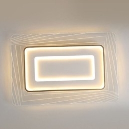 Rechthoekige plafondlamp met inbouwmontage Minimalistische ultradunne plafondlamp van acryl