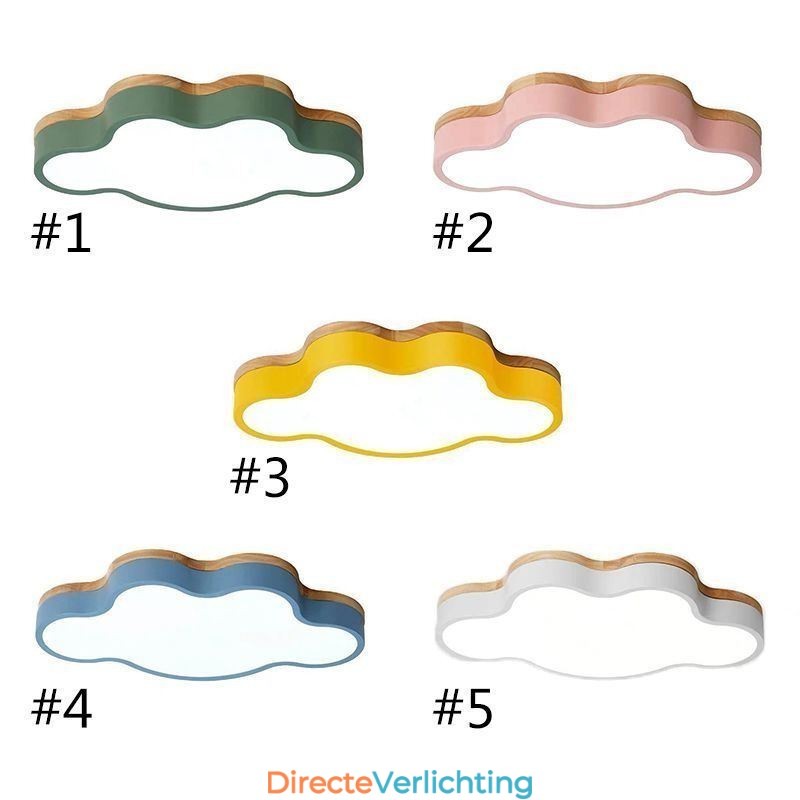 Moderne, creatieve plafondlamp in de vorm van een wolk van acryl voor kinderen