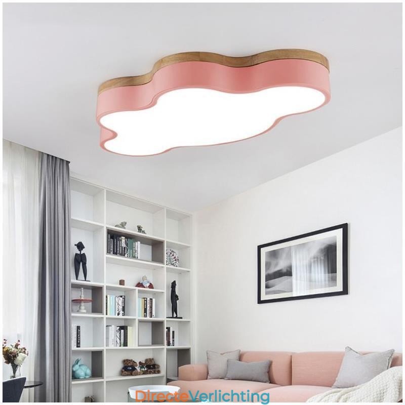 Moderne, creatieve plafondlamp in de vorm van een wolk van acryl voor kinderen
