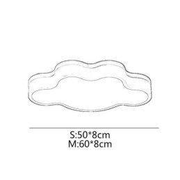 Moderne, creatieve plafondlamp in de vorm van een wolk van acryl voor kinderen