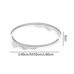 Plafondlamp met golvende rand en ronde inbouw