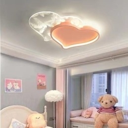 Moderne lampen Hartvormige plafondlamp voor meisjes