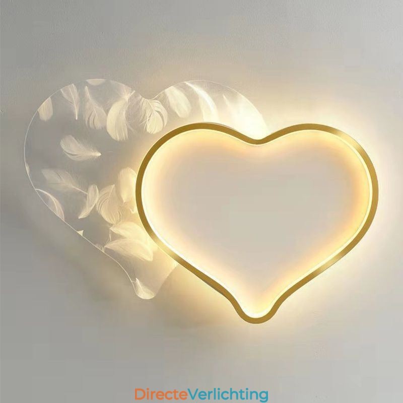 Moderne lampen Hartvormige plafondlamp voor meisjes