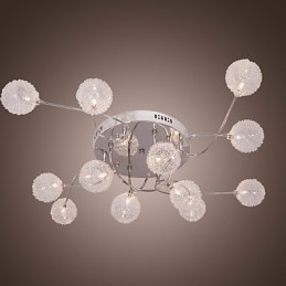 G4 12 lichts ijzeren inbouwlamp met aluminium kappen