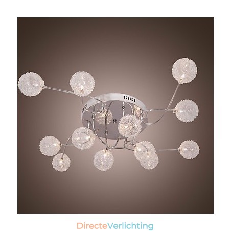 G4 12 lichts ijzeren inbouwlamp met aluminium kappen G4 12 lichts ijzeren inbouwlamp met aluminium kappen