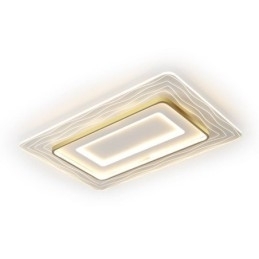 Rechthoekige, inbouw minimalistische, ultradunne plafondlamp van acryl