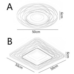 Plafondlamp met minimalistische, ultradunne plafondlamp van acryl