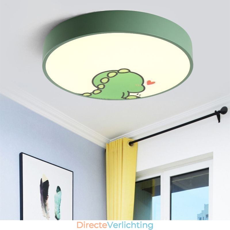 Cartoon plafondlamp voor kinderen met dierenmotief