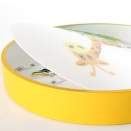 Cartoon plafondlamp voor kinderen met dierenmotief