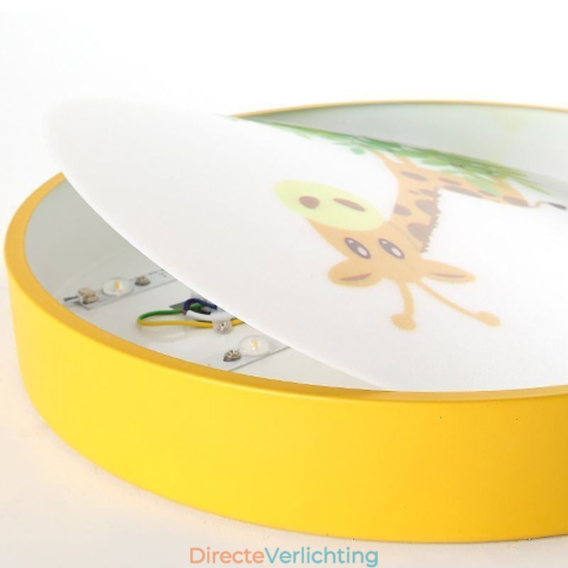 Cartoon plafondlamp voor kinderen met dierenmotief