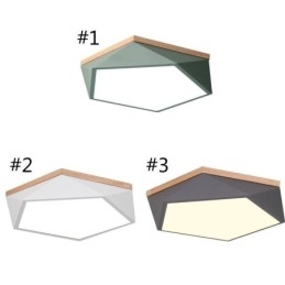 Moderne plafondlamp met diamantvormig design, dimbaar, inbouw plafondlamp armatuur