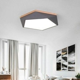 Moderne plafondlamp met diamantvormig design, dimbaar, inbouw plafondlamp armatuur