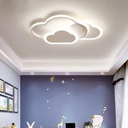 Moderne creatieve acryllampen in de vorm van een wolk, plafondlamp met plafondbevestiging
