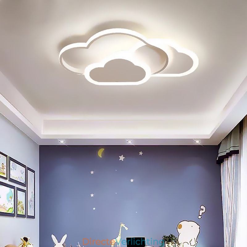Moderne creatieve acryllampen in de vorm van een wolk, plafondlamp met plafondbevestiging