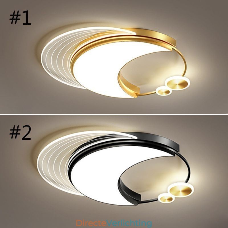 Dimbare plafondlamp moderne inbouwverlichtingsarmaturen met maanvorm 36W