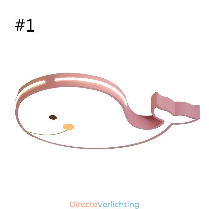 Dolfijnpatroon dimbaar plafondlamp creatief plafondarmatuur kinderen