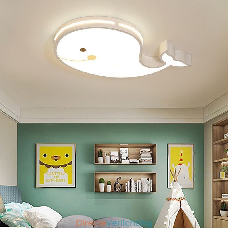 Dolfijnpatroon dimbaar plafondlamp creatief plafondarmatuur kinderen