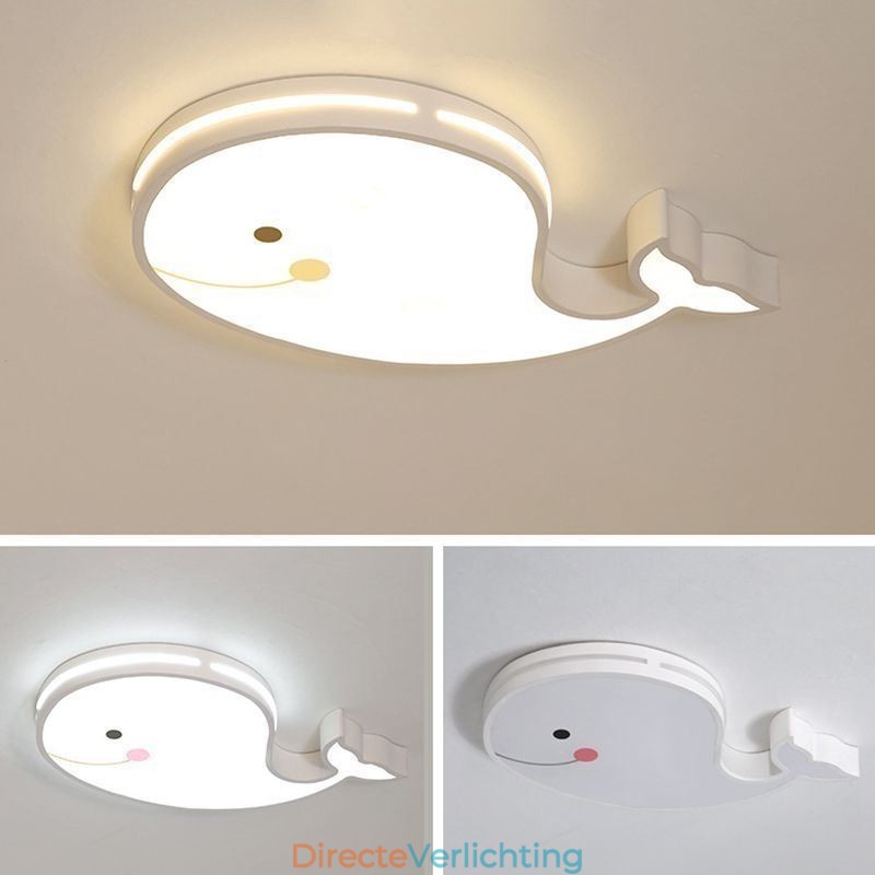 Dolfijnpatroon dimbaar plafondlamp creatief plafondarmatuur kinderen