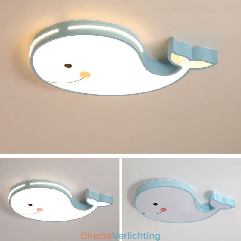 Dolfijnpatroon dimbaar plafondlamp creatief plafondarmatuur kinderen